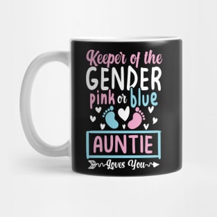 Keeper of the Gender Pink or Blue Auntie Loves You Mug